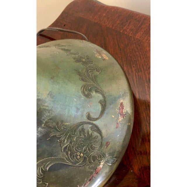 Pairpoint Glassworks / Pairpoint Mfg Co. 2-Light Bronze Lamp With Embossed Glass Dome Shade, 1910, C3020 For Sale - Image 10 of 13