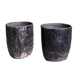 Fine Swedish Iron Garden Vases, 19th Century, Set of 2 For Sale