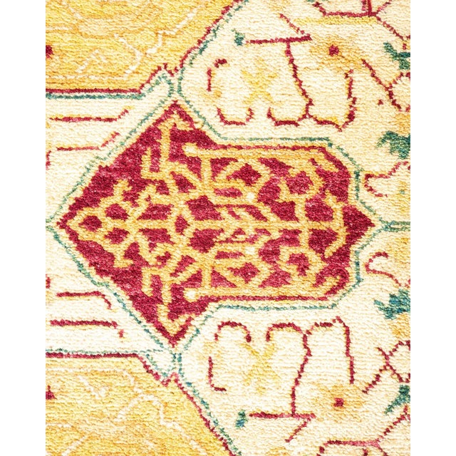Modern Mogul Collection Hand-Knotted Area Rug - Ivory 6' 2" x 8' 10" For Sale - Image 3 of 5