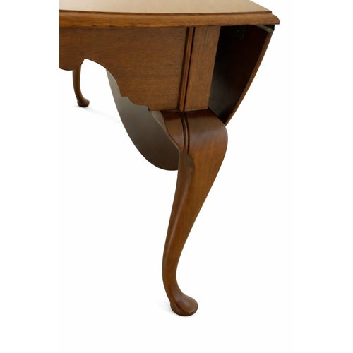 Robert Whitley Solid Walnut Drop Leaf Dining Table For Sale - Image 10 of 10