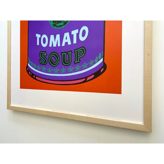 Andy Warhol Estate Vintage 1989 1st Edtn Lithograph Print Framed Extra Large Pop Art Poster " Colored Campbell's Soup Can " 1965 For Sale - Image 11 of 13