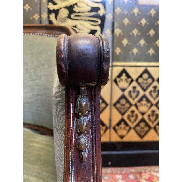 Louis Xvi Style Office Armchair For Sale - Image 3 of 8