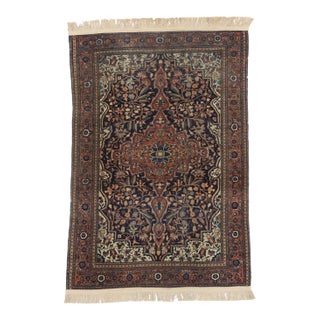 Antique Persian Farahan Rug, 03'05 X 05'00 For Sale
