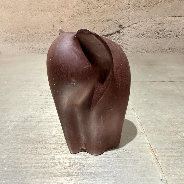 Modernist Mini Elephant Sculpture, Wood, by Artist Unknown, 1970s For Sale In San Diego - Image 6 of 6