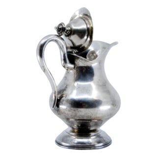 Silver Milk Jug with Simple Handle For Sale