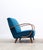 Bentwood Armchair in Teal Velvet by Jindrich Halabala, 1930s For Sale - Image 13 of 13