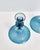 Mid Century Blue Glass Orrefors Swedish Candlestick Pair For Sale - Image 14 of 15