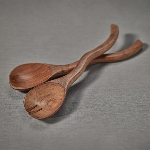 Ramona Mango Wood Curvy Sever set For Sale - Image 4 of 5