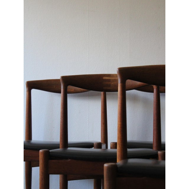 Vintage Danish Dining Chairs by Arne Vodder for Vamø Sønderborg, 1960s, Set of 6 For Sale - Image 6 of 10