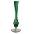 Val Saint-Lambert Signed Val Saint Lambert Emerald Green Cased Crystal Fluted Vase, Belgium 9.5" For Sale - Image 4 of 13