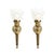 This pair of Neoclassical style sconces features a timeless torch-form design, evoking the grandeur and elegance of...