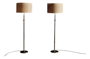 Brass Floor Lamps from Cosack Leuchten, Germany, 1960s, Set of 2