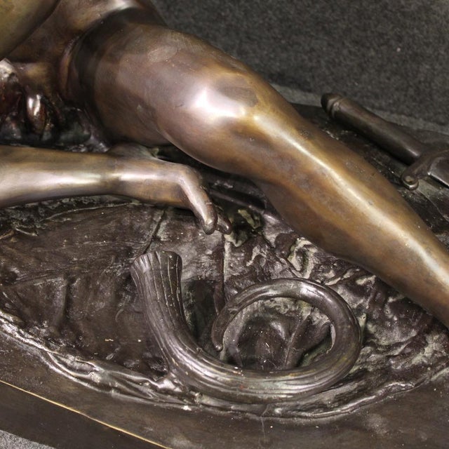 Italian Artist, Sculpture of Dying Gaul, 1920, Bronze For Sale - Image 10 of 13