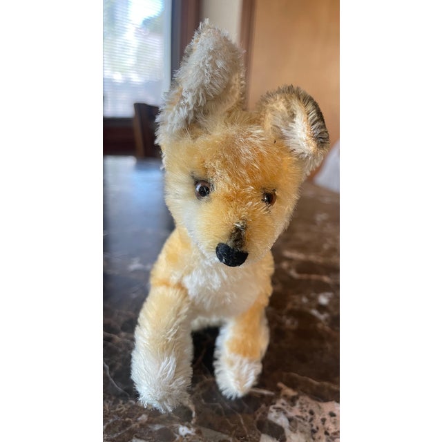Plush Little Fox With Hazel Eyes and Bushy Tail. We don't know the make and manufacturer of the toy, but the family story...