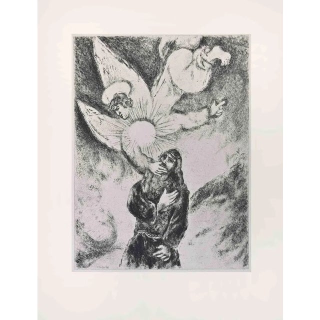 Etching on Montval wove paper, realized by Marc Chagall in 1931-39 and published by Tériade in 1956. Edition of 275+30 out...