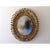 1950s Vintage C.1950's Hollywood Regency Italian Gilt Metal Oval-Shaped Mirror Attributed to S. Salvadori For Sale - Image 5 of 8