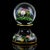 Murano Murano Millefiori Wild Flowers With Painted Pedestal Base Italian Art Glass Vintage Paperweight For Sale - Image 4 of 7