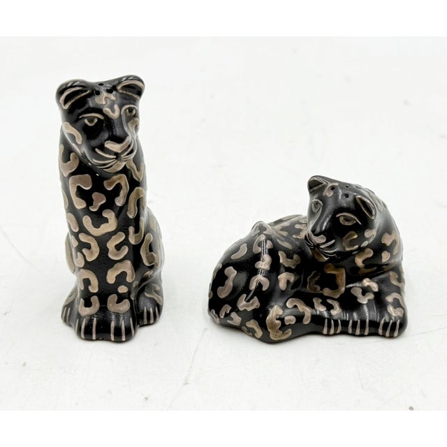 Emilia Castillo 1980s Emilia Castillo Porcelain & Pure Silver Table Sculptures/Salt & Pepper Shakers For Sale - Image 4 of 18
