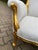Late 20th C French Louis XVI Off-White Velvet Gilt Beech Settee 1pc For Sale - Image 6 of 15
