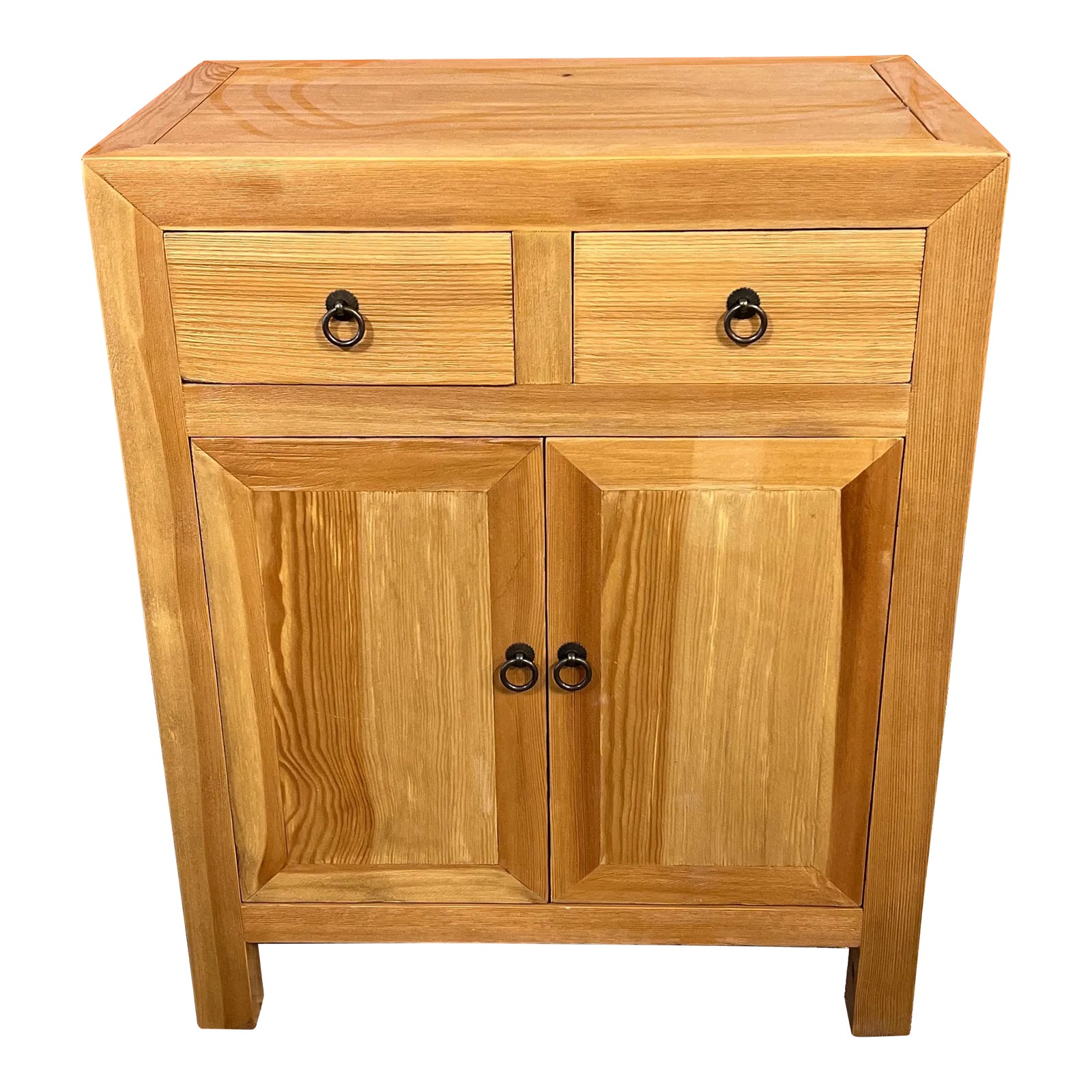 Natural Wood Nightstand Chairish