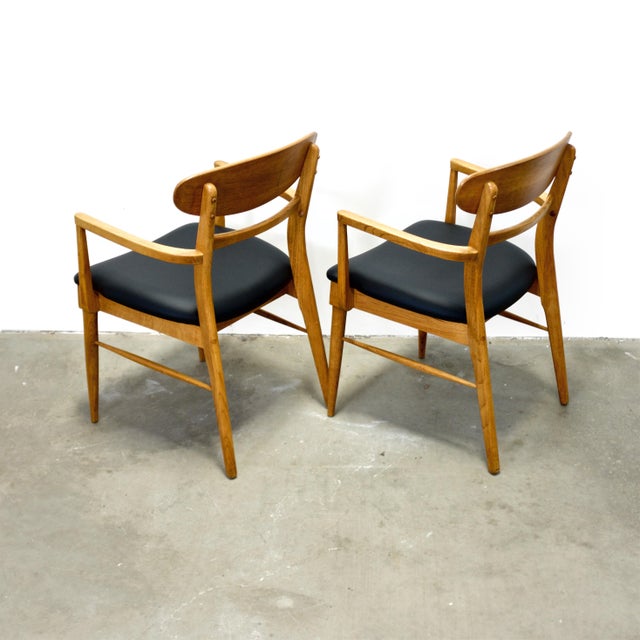 Brown Lane “Acclaim” Walnut & Ash Pair of Armchairs For Sale - Image 8 of 10