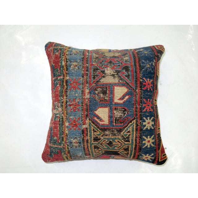 Zabihi Collection Worn Soumac Flat-Weave Pillow For Sale - Image 4 of 5