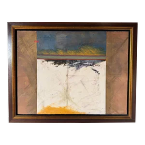 Large Modern Expressionist Winter Landscape Acrylic Painting by John Baughman