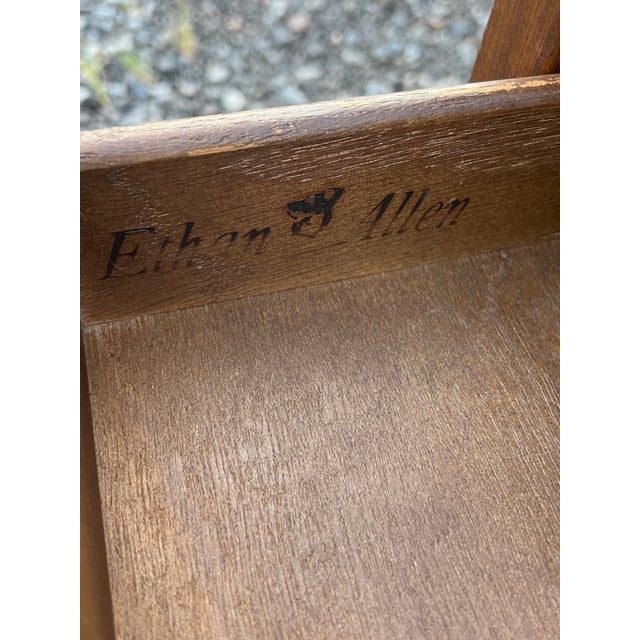 Rare Ethan Allen Old Tavern Pine Hutch Table For Sale - Image 12 of 12