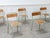 Industrial Turquoise Mobiltube School Chairs, 1950s, Set of 6 For Sale - Image 3 of 10