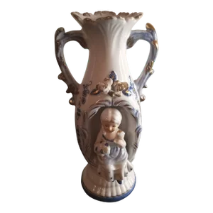 1950s Victorian Figurine Vase