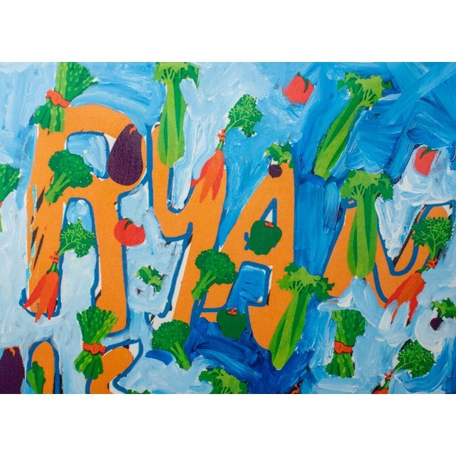 Early 21st Century James Franco "Coloring Book" Oil on Canvas, 2015 For Sale - Image 5 of 12