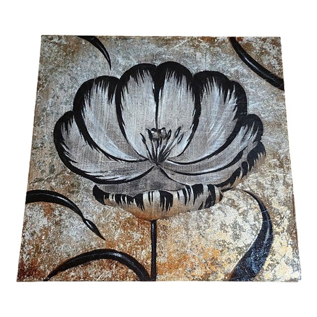 "Black & White Tulips Ii" Painting by Liz Jardine For Sale