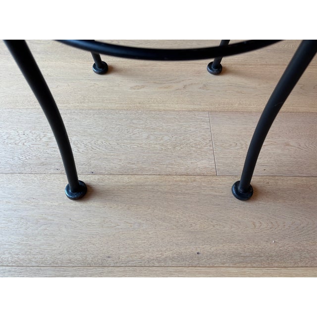 Black Vintage Woodward Wrought Iron Cafe Chairs - Set of 2 For Sale - Image 8 of 18
