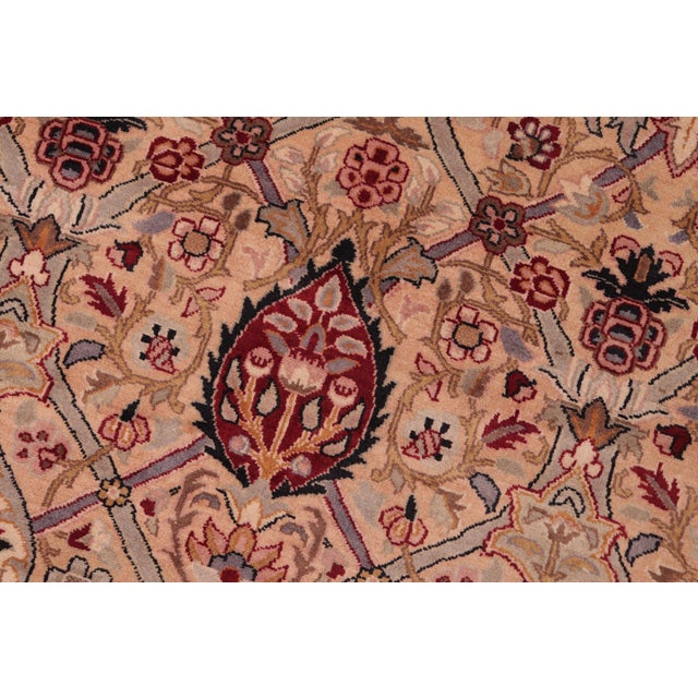 Shabby Chic Pak-Persian Tan/Red Wool Rug - 8'4'' X 10'3'' For Sale In New York - Image 6 of 9