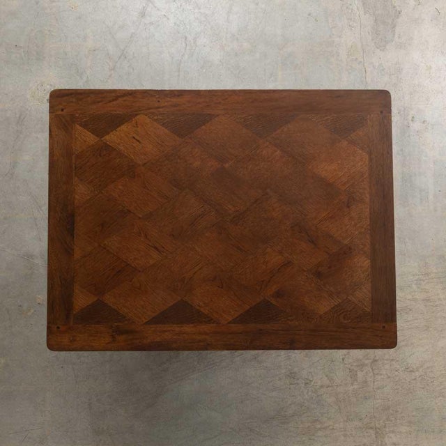 Mid 20th Century French Oak Extendable Dining Table Attributed to Charles Dudouyt For Sale - Image 15 of 18