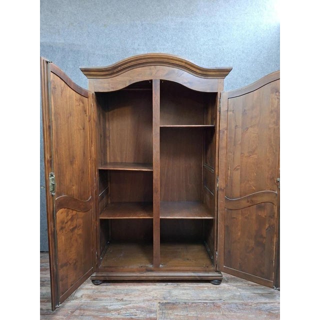 20th Century Louis XV Wooden Wardrobe For Sale - Image 6 of 9