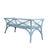 Not Yet Made - Made To Order Charlotte Bench - Pool Blue For Sale - Image 5 of 7