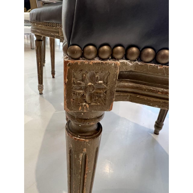 Set of 6 Antique Louis XVI Chairs For Sale - Image 11 of 12