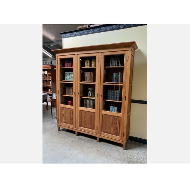 Large Art Nouveau Bookcase, 1910 For Sale - Image 3 of 10