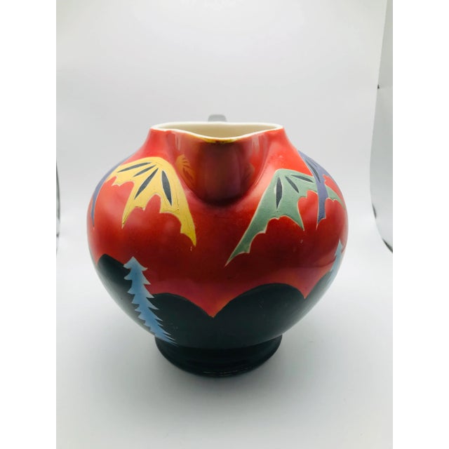 Kinkozan Antique Art Deco Kinkozan Japan Satsuma Pitcher For Sale - Image 4 of 12