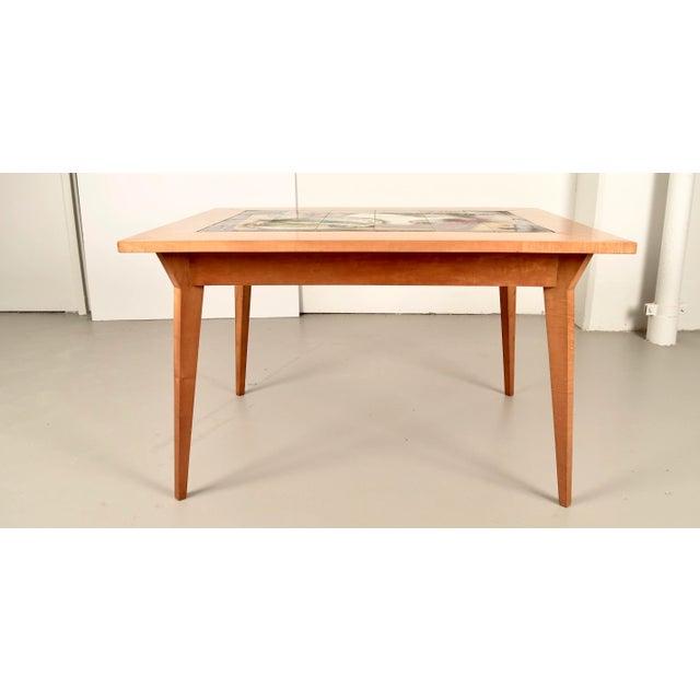 Tile Top Maple Dining Table, France, Circa 1950s For Sale In New York - Image 6 of 13