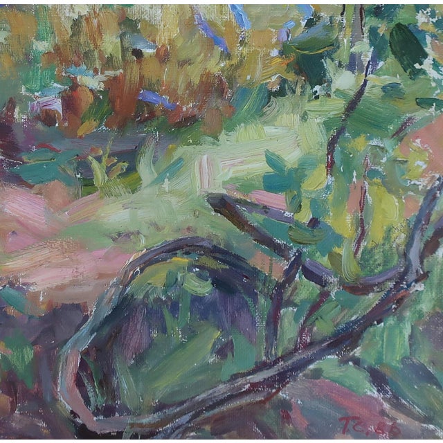 Ukrainian Impressionism Oil Painting: Summer Rural Landscape, 1980s 58-58 For Sale - Image 6 of 6