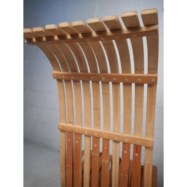 Vintage Wood-Slat Chairs - a Pair For Sale - Image 10 of 11