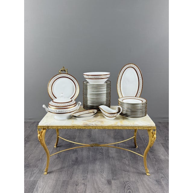 Porcelain Dinner Service by Leclaire, Limoges, 1950s, Set of 42 For Sale - Image 13 of 13