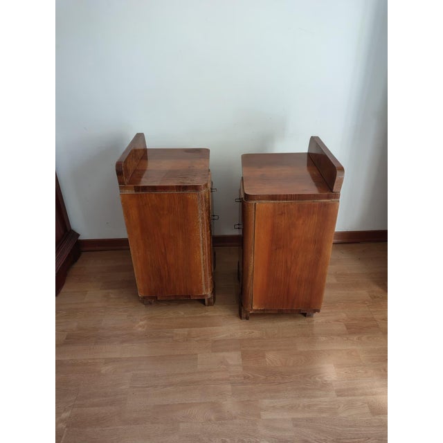 Art Deco Burl Bedside Tables, 1930, Set of 2 For Sale - Image 9 of 15