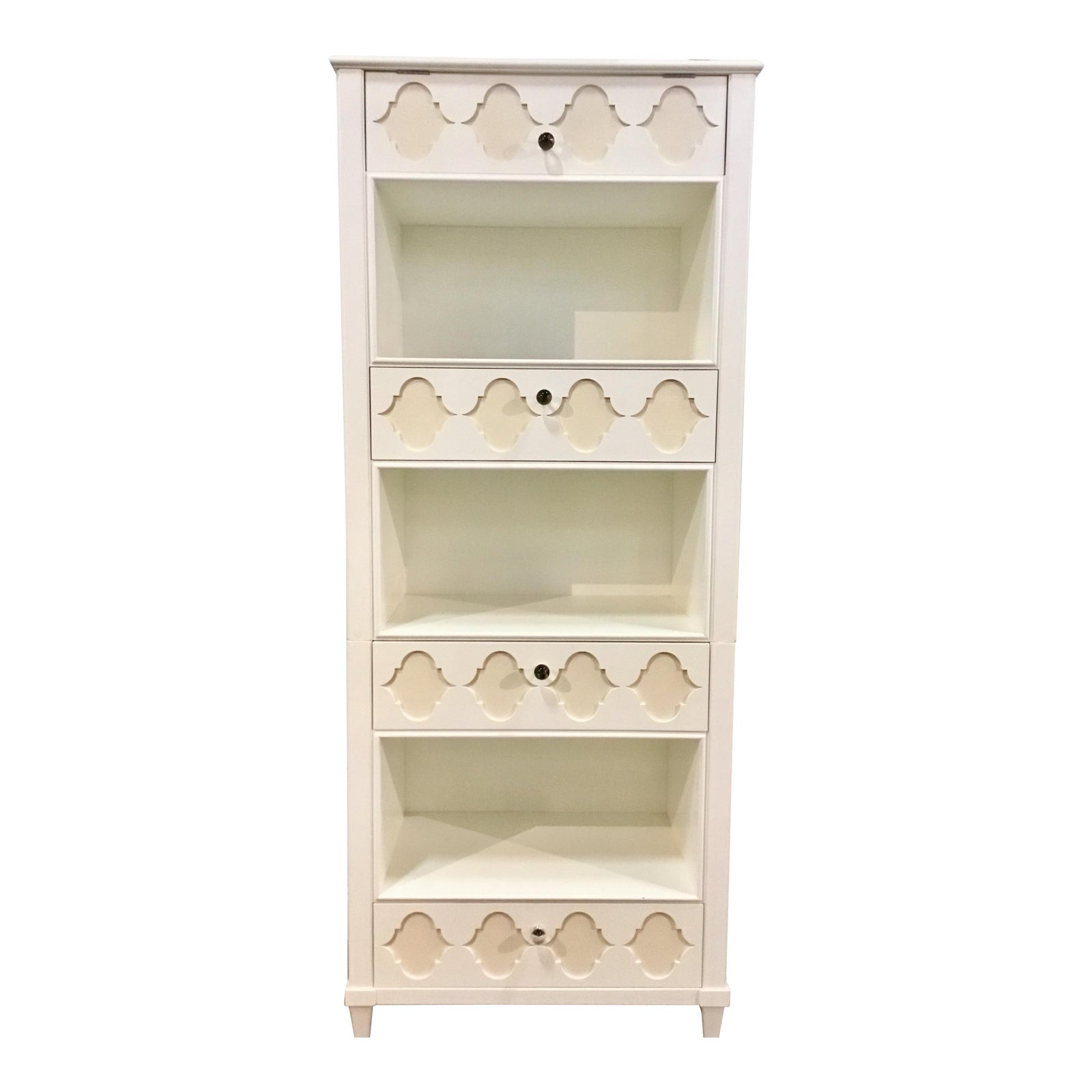 Bungalow 5 Tall Modern White Bookshelf Chairish