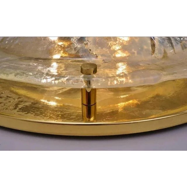 Brass and Blown Murano Glass Flush Mount from Hillebrand, Austria, 1960 For Sale - Image 13 of 14