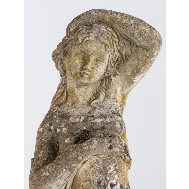 Composite Stone Figure of Venus Emerging From a Shell, England Mid 20th C. For Sale - Image 4 of 11