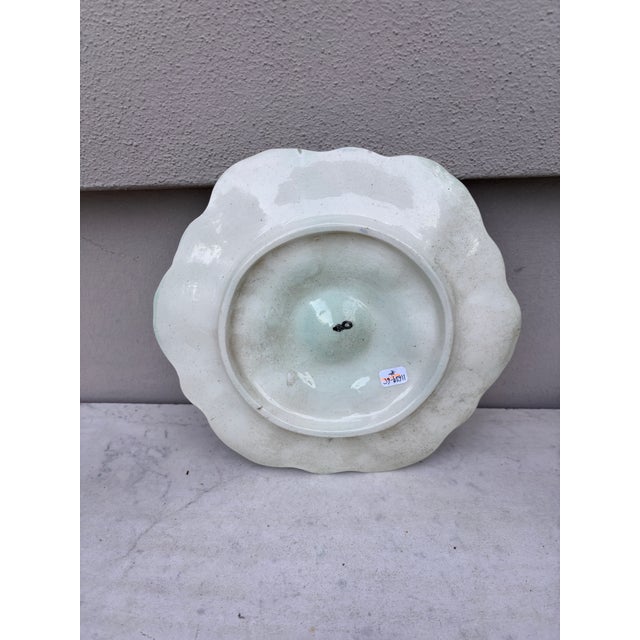 Orchies French Majolica Oyster Plate Orchies, Circa 1900 For Sale - Image 4 of 4