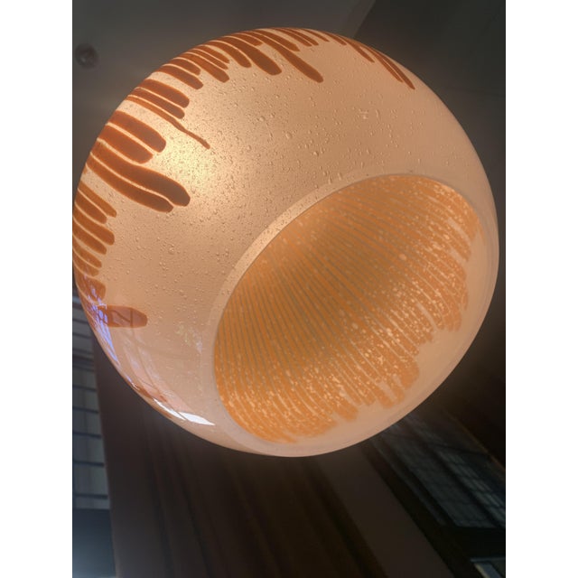 Anemone Pendant Light in Glass by Ludovico Diaz De Santillana for Venini, 1960s For Sale - Image 9 of 11